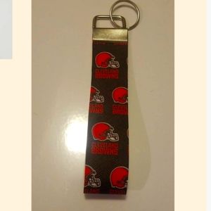 Cleveland browns key fob wristlets